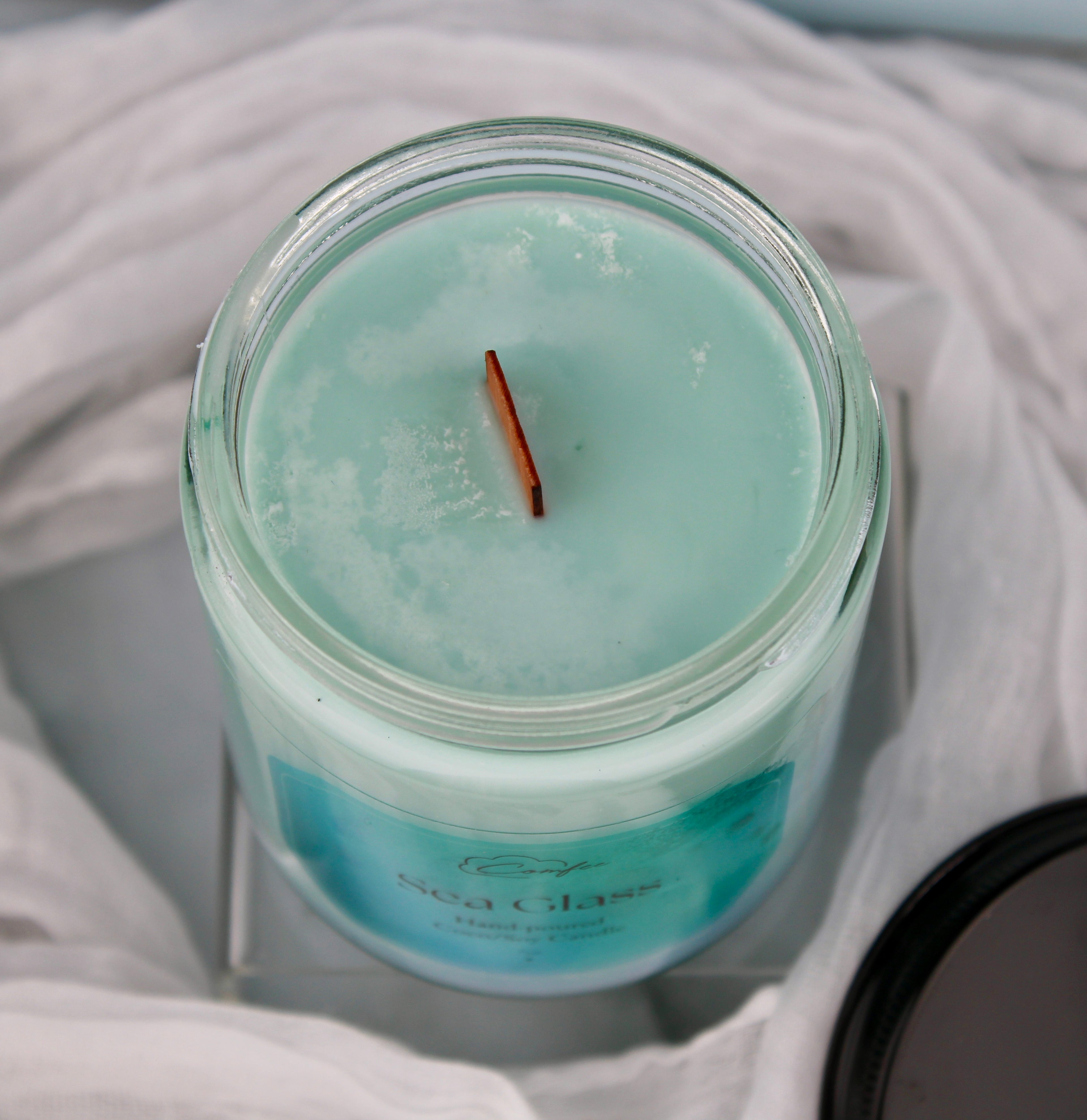 Sea Glass - Wooden Wick Candle
