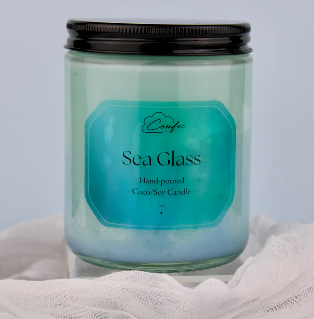 Sea Glass - Wooden Wick Candle