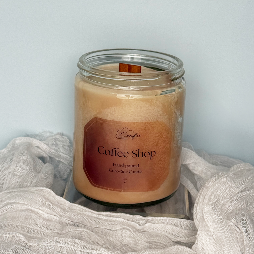 Coffee Shop - Wooden Wick Candle