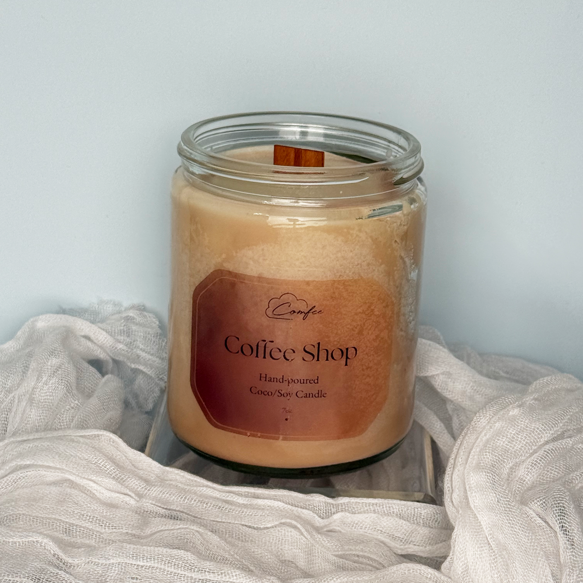 Coffee Shop - Wooden Wick Candle