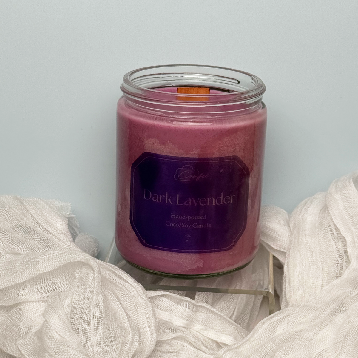 Dark Lavender - Wooden Wick Candle