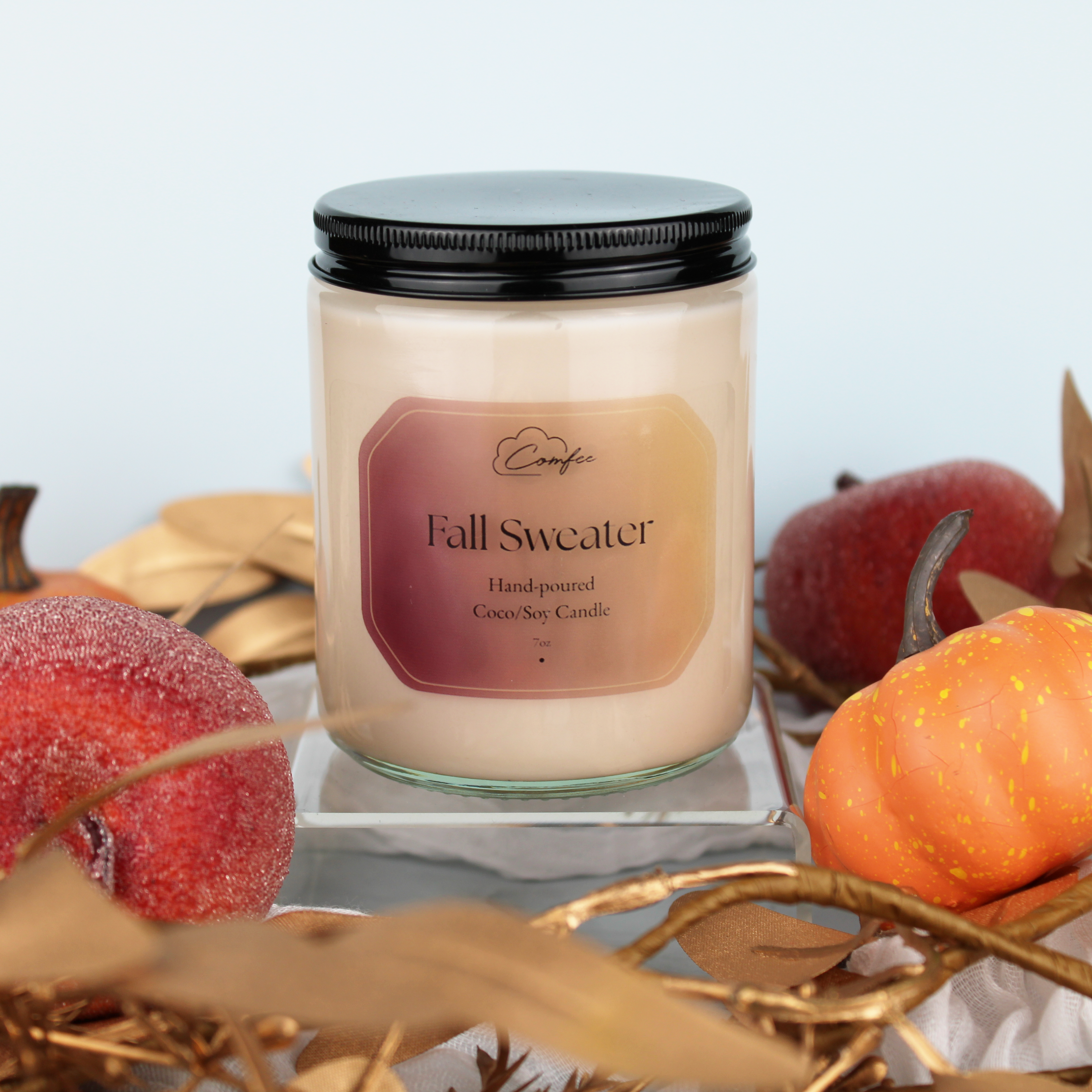 Fall Sweater - Wooden Wick Candle
