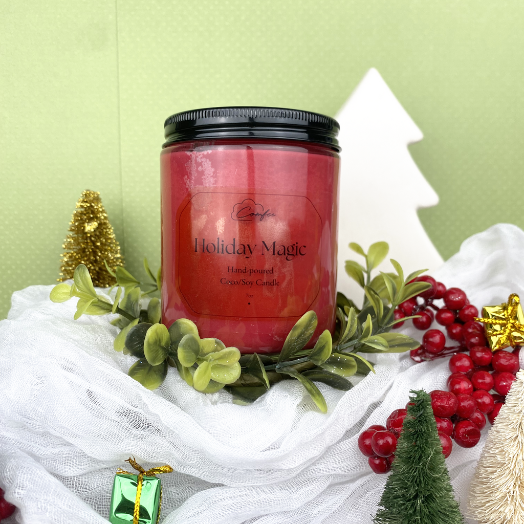 Holiday Magic - Wooden Wick Candle