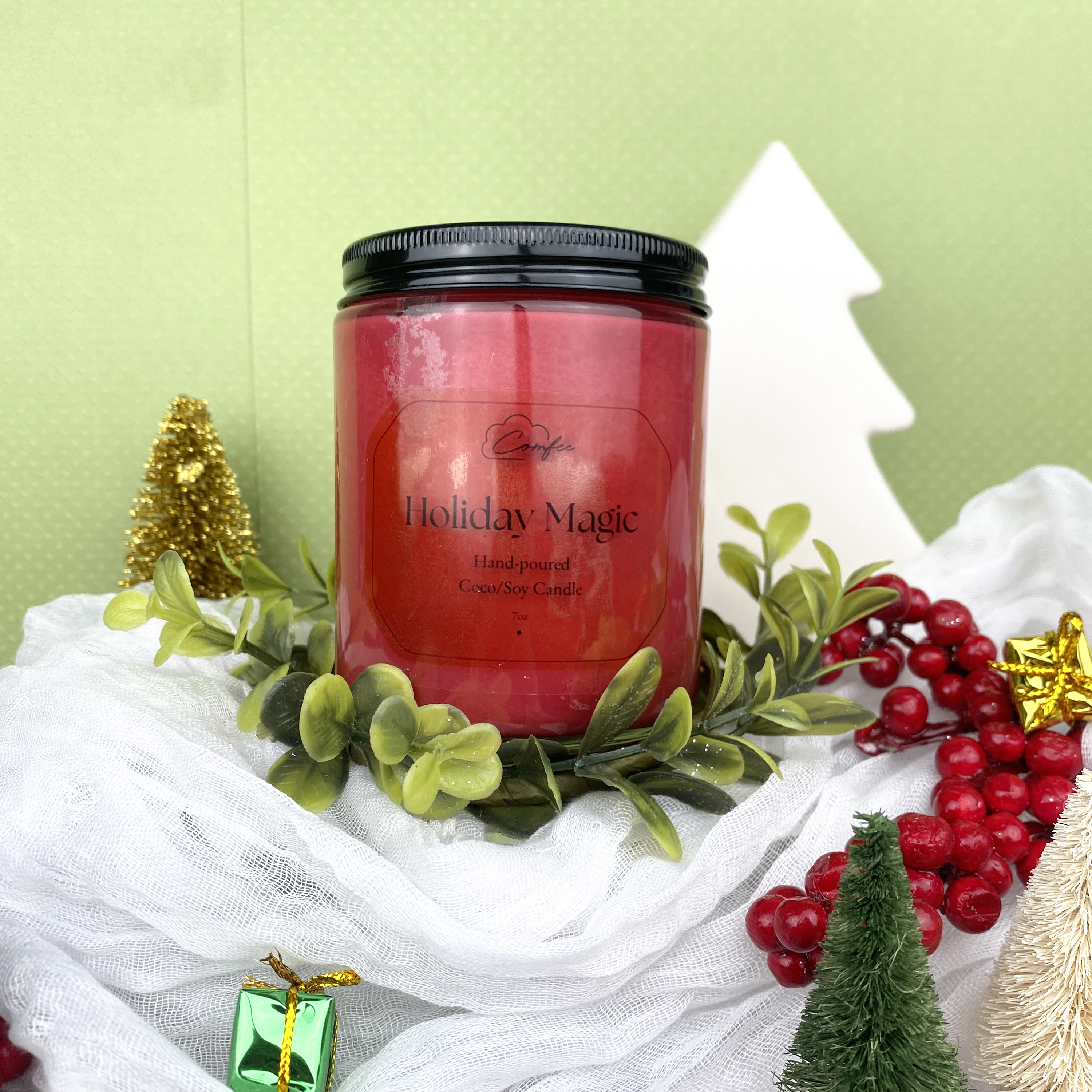Holiday Magic - Wooden Wick Candle