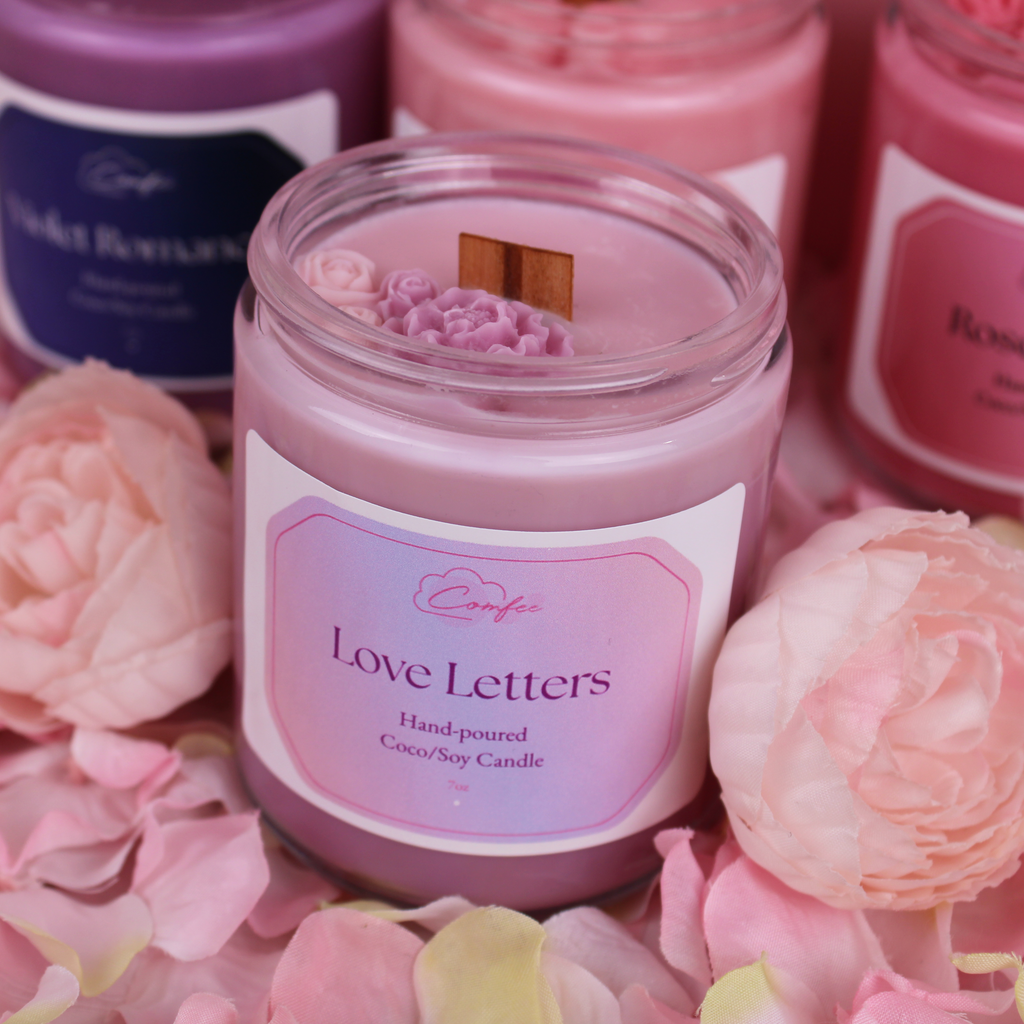 Love Letters - Wooden Wick Candle