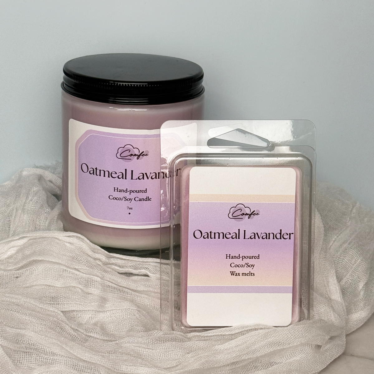 Oatmeal Lavander - Wooden Wick Candle