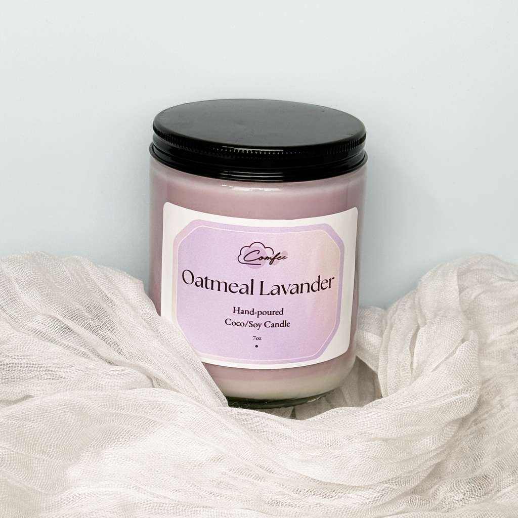 Oatmeal Lavander - Wooden Wick Candle