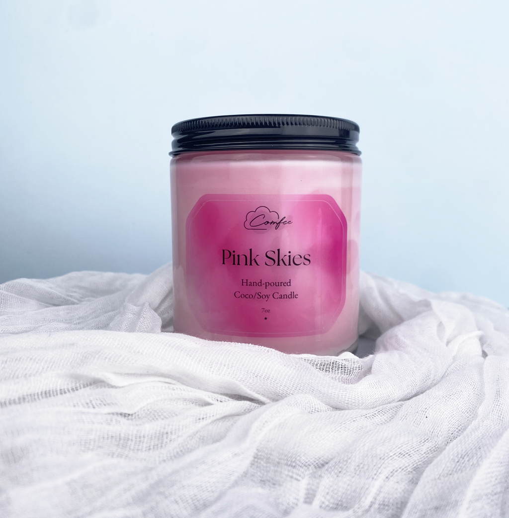 Pink Skies - Wooden Wick Candle