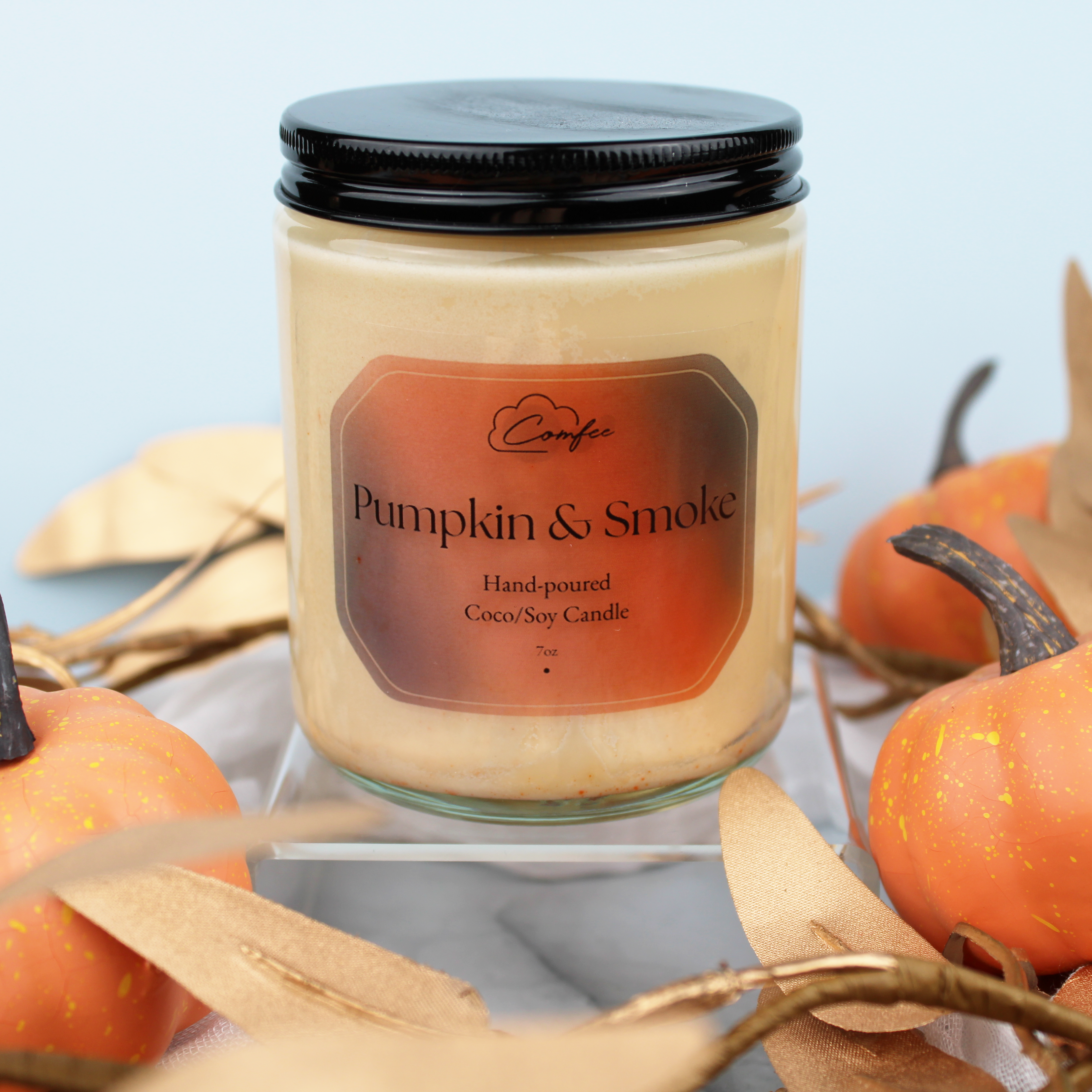 Pumpkin & Smoke - Wooden Wick Candle