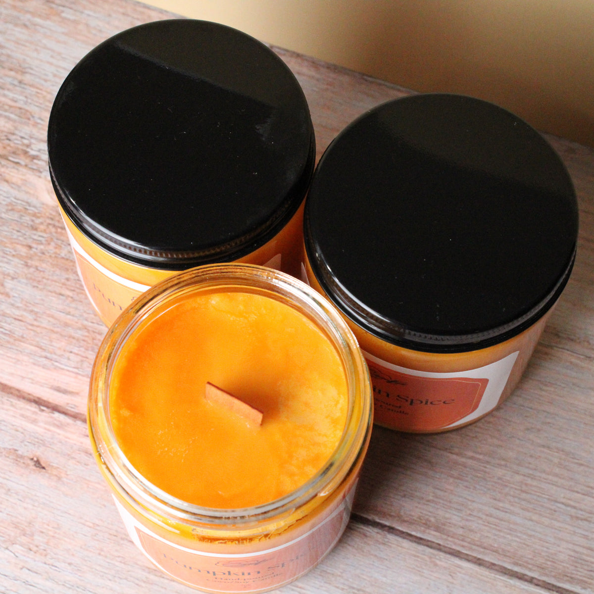 Pumpkin Spice - Wooden Wick Candle