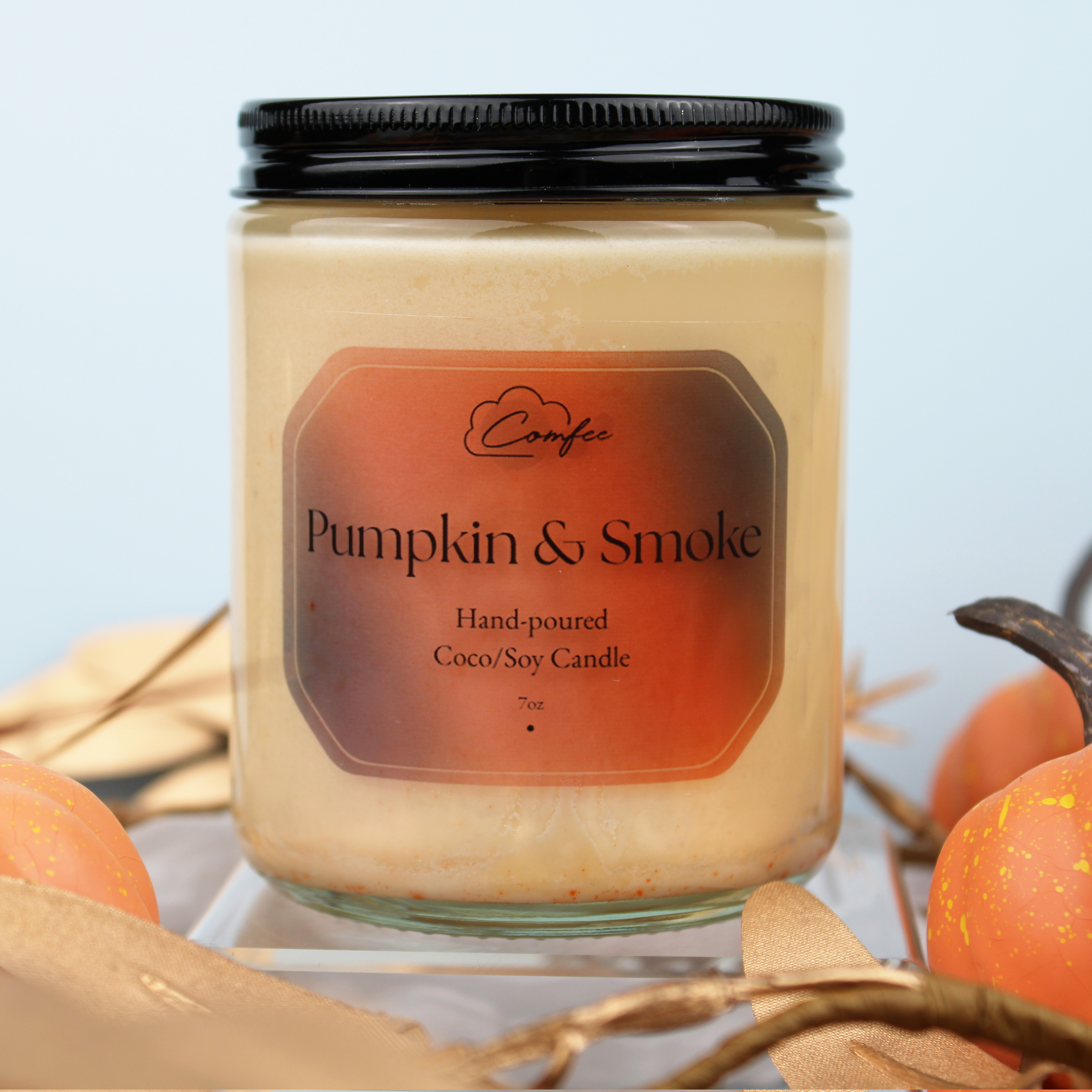 Pumpkin & Smoke - Wooden Wick Candle