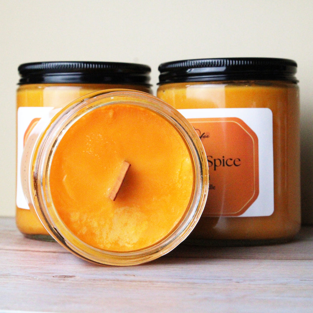 Pumpkin Spice - Wooden Wick Candle