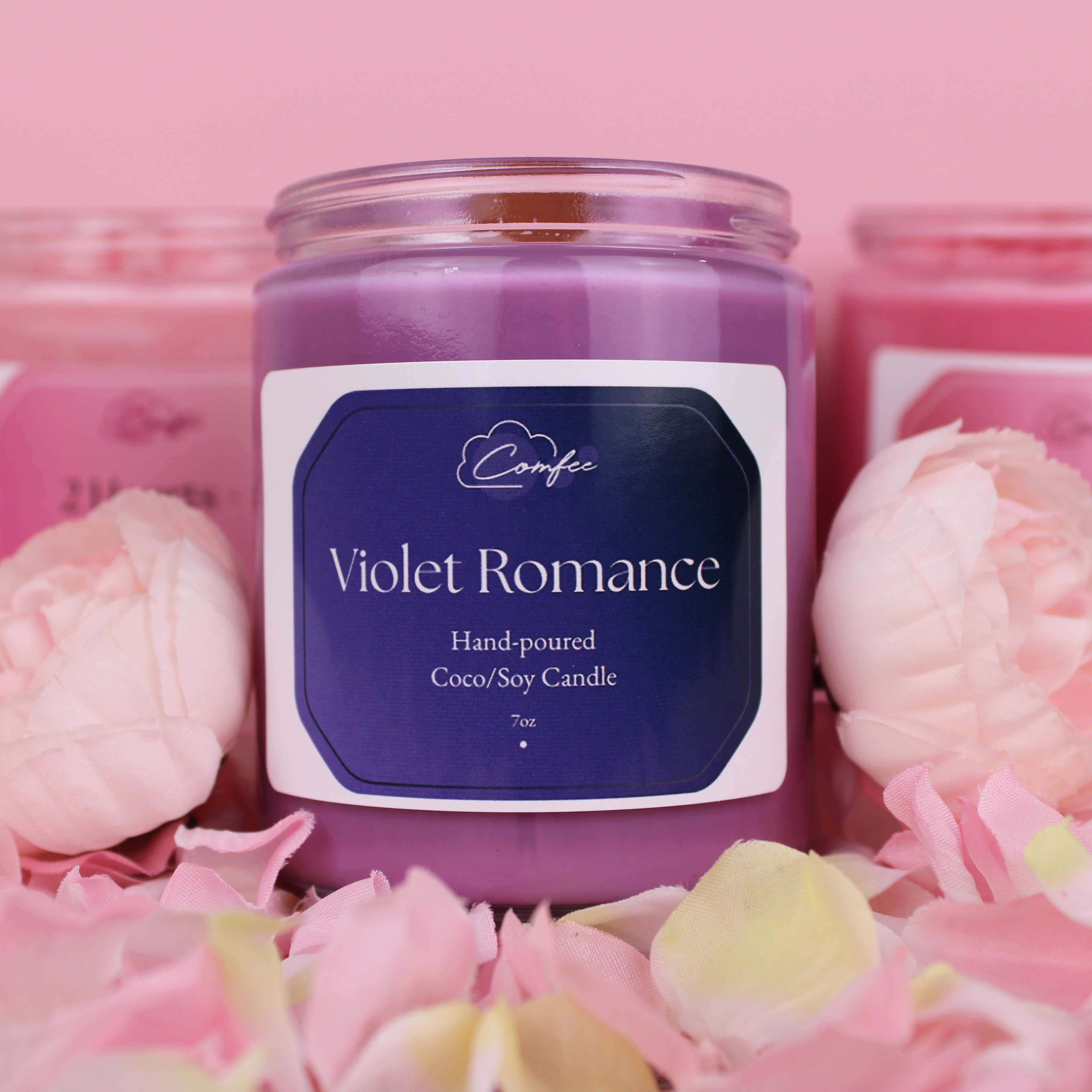 Violet Romance - Wooden Wick Candle
