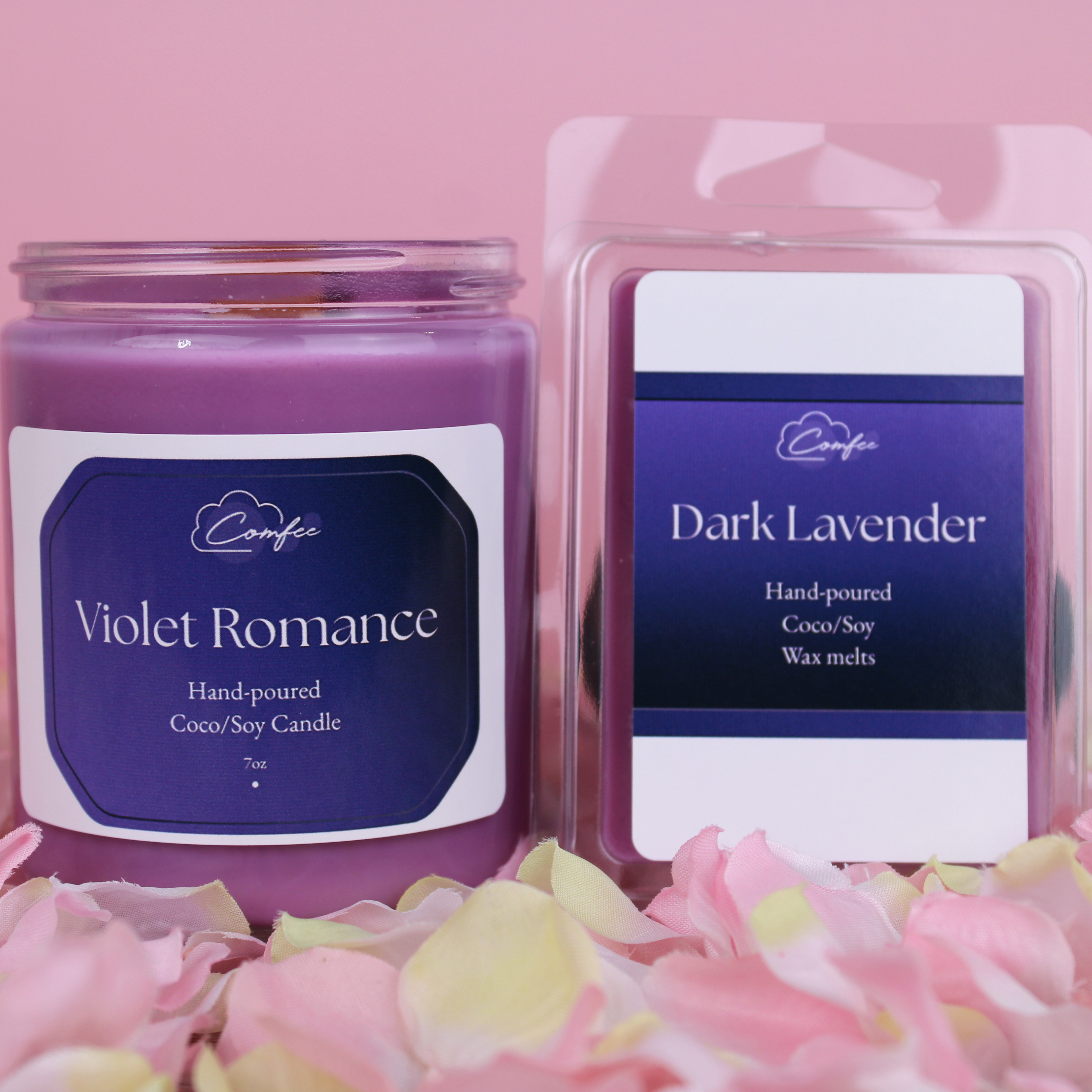 Violet Romance - Wooden Wick Candle